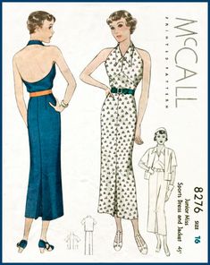 an old fashion sewing pattern for a woman's jumpsuit