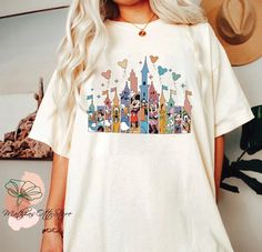 Disney Comfort Colors Shirt, Disney Castle Shirt, Mickey And Friends Shirt, Disney Balloon Shirt February Disney Outfits, Vietnamese Dragon, Disney Balloon, Disney Family Outfits, Mickey Shirts, Cute Disney Shirts, Family Disney Shirts Matching, Disney Eras, Disney Balloons