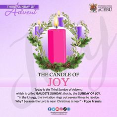 an ad for the candle of joy event