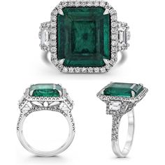 Roman & Jules Platinum Emerald Cut Emerald Ring Gia Certified Emerald-cut Platinum Cluster Ring, Gia Certified Emerald Cut Platinum Cluster Ring, Gia Certified Diamond White Emerald Ring In Platinum, Exquisite Platinum Emerald Ring With Brilliant Cut, Diamond White Emerald Ring With Diamond Accents In Platinum, Platinum Emerald Ring With Diamond Accents In Diamond White, Formal Platinum Emerald Ring With Pave Setting, Gia Certified White Gold Emerald Diamond Ring, Platinum Emerald Ring With Vvs Clarity