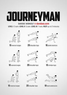 a poster showing the different exercises to do