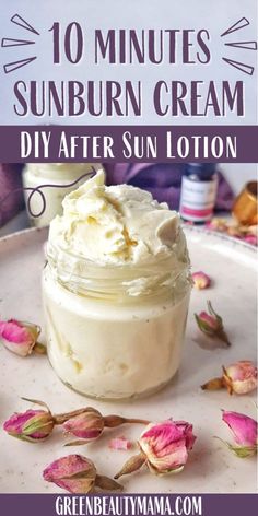 See how to after sun lotion DIY with roses! This easy natural after sun lotion recipe is a must for your summer vacation. The Homemade after sun lotion with essential oils nourishes and moisturizes.   DIY Beauty Ideas: Homemade Beauty Recipes to try yourself. After Sun Lotion Diy, Home Made Lotion, Sunburn Cream, Diy Lotion Recipe, Apothecary Ideas, Lotion Diy, Homemade Body Lotion, After Sun Lotion