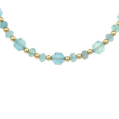 Aquamarine Choker Necklace 14k GF Gold – Fabulous Blends of Gems Aquamarine Faceted Beads Jewelry, Light Blue Faceted Round Bead Jewelry, Light Blue Jewelry With Faceted Round Beads, Aquamarine Briolette Faceted Jewelry, Aquamarine Faceted Briolette Jewelry, Faceted Aquamarine Round Beads Jewelry, Faceted Aquamarine Beads Jewelry, Briolette Faceted Aquamarine Jewelry, Turquoise Faceted Rondelle Necklaces