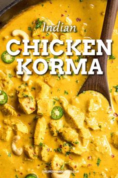 Indian Chicken Korma, Korma Paste, Arabisk Mad, Chicken Korma Recipe, Korma Recipe, Rogan Josh, Cibo Asiatico, Chicken Korma