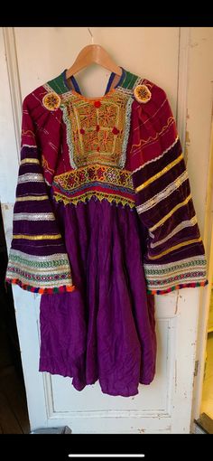 Beautiful handmade Kuchidress in xs Long Embroidered Multicolor Dresses, Long Multicolor Embroidered Dress, Traditional Fitted Purple Dress, Festive Purple Tunic Dress, Fitted Bohemian Midi Dress For Festive Occasions, Festive Bohemian Fitted Midi Dress, Purple Summer Dress For Fancy Occasions, Fitted Purple Dress For Festive Occasions, Purple Summer Fancy Dress