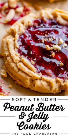 peanut butter and jelly cookies recipe Peanut Butter Jelly Appetizer, Peanut Butter And Jelly Sandwich Cookies, Peanut Butter Food Ideas, Pb Jelly Cookies, Peanut Butter And Jelly Crackers, Pb Chip Cookies, Jelly Desserts Ideas, Fall Peanut Butter Recipes, What To Do With Jam