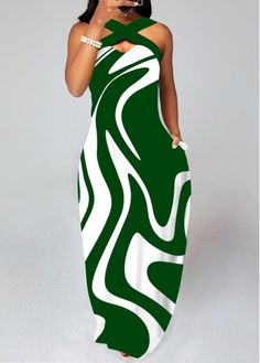 Color:Green;Size:S;Size:XL;Package Contents:1 X Dress;Occasion:Sport; Latest Dress For Women, Criss Cross Dress, Green Maxi Dress, Maxi Dress Wedding Guest, Green Maxi, Dresses By Length, Maxi Dress Green, Sleeveless Maxi Dress, Printed Maxi