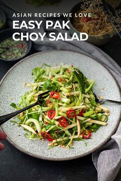 Light, crisp bak choy paired with a tangy coriander lime dressing makes this salad a refreshing side for any meal. Combination of pak choy, apple, pea sprouts and herbs is fresh, crunchy, and full of flavour – the perfect companion to your main dishes. Pin this recipe to enjoy this effortless Asian-inspired side!