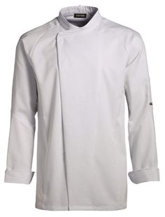 a white chef coat on a white background