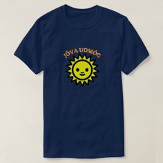 Text in Livonian: Jõvā ūomõg and yellow sun T-Shirt - tap, personalize, buy right now! Foreign Words, Word Shirts, Shirt Diy, Yellow Sun, Mens Designer Fashion, Simple Shirts, Men Shirt Style, Idea Diy, Blue T