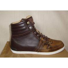 Ugg Australia Empire Men's Chestnut Leather Sneakers Size Us 9 Em-Pire New With Box Style #1000642 Retail $200.00 Color : Chestnut 2 Tone 100% Authentic Exclusive Vibram Full-Grain Leather Upper Traditional Lacing System For Easy On-And-Off Wear Perforated Accents Extremely Confortable Super Deal May Have A Red Mark On Tag To Prevent Store Returns Do My Best To Accurately Describe Each Item Listed My Photos Are Of The Actual Unit You Are Biddion On What You See Is What You Get Please Check All P Casual High-top Leather Shoes, Brown High-top Sneakers With Leather Sole And Round Toe, Brown High-top Sneakers With Leather Sole, Casual Brown Moc Toe Leather Shoes, Casual Brown Leather Moc Toe Shoes, Urban Low-top Leather Boots, Casual Brown High-top Leather Shoes, Brown Swift Leather Boots With Rubber Sole, Brown Sneakers With Leather Footbed