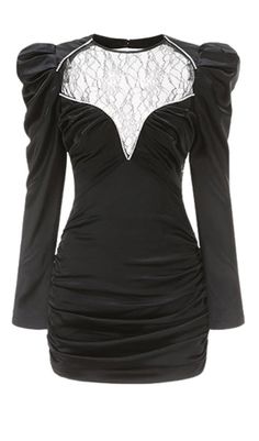 Look lovely in lace with the Emilia satin dress. This dress is detailed with a diamond neckline and micro-elastic for a form fitting silhouette. The Emilia dress will be your go-to little black dress for a night out.  Fabric A: 81.5% acetate fiber... Satin Corset Dress, Plunge Mini Dress, Stretch Satin, Long Sleeve Mini, Satin Dress, Printed Mini Dress, Corset Dress, Long Sleeve Mini Dress, Satin Dresses