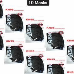 10pcs Kn95 Protective 5 Layers Face Mask Bfe 95% Pm2.5 Disposable Respirator Buy Kn95 Face Masks Online That Are Ce Certified, Genuine, And Made In Accordance With Industry Standards. 5-Ply Foldable Kn95 Masks Have Up To 95% Filtration Efficiency Of Non-Oily Suspended Particles Of 0.3-Micron Levels. Ideal For Daily Use, Helping Prevent The Spread Of Germs And Protect Yourself From Airborne Particles, Viruses, Pollen, And Other Allergens. What Is A Kn95 Mask? The Kn95 Face Mask (Commonly Misspell Kn95 Mask, Protect Yourself, Face Masks, Face Mask, Mens Accessories, Mask, Man Shop, Black