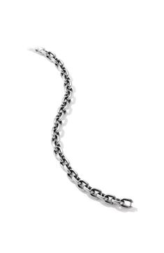 Sterling silver. Bracelet, 6.5mm. Push clasp. Imported. Classic Polished Chain Link Bracelets, Classic Polished Link Bracelets, Classic Link Bracelets With Polished Finish, Luxury Sterling Silver Bracelet With Oval Link, Luxury Polished Sterling Silver Chain Link Bracelet, Luxury Sterling Silver Link Bracelet With Polished Finish, Classic Chain Link Bracelet With Stainless Steel Clasp, Luxury Link Chain Bracelet With Stainless Steel Clasp, Classic Sterling Silver Link Bracelet For Formal Occasions