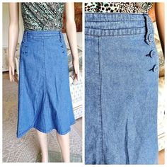 Long Denim skirt womens skirt maxi skirt blue Denim skirt Vintage mermaid skirt Long skirt Jeans Skirt 3XL 6P height of the woman in the photo - 180 cm Please refer to photos for details of condition. Condition: very good vintage 100  % cotton Measurements: Length: 70 cm/27.6 " Waist 101 cm/39.8" Hips: 130 cm/51.2" Tag Size 20 note The color on the pictures may vary due to monitor settings and light reflections. Ready to ship Please do not hesitate to contact with me for any questions. Thank you Fitted Knee-length Denim Skirt For Summer, Non-stretch Denim Knee-length Skirt, Spring Fitted Long Denim Skirt, Spring Long Fitted Denim Skirt, Knee-length Non-stretch Medium Wash Skirt, Fitted Medium Wash Denim Midi Skirt, Medium Wash Fitted Skirt For Summer, Fitted Medium Wash Maxi Skirt For Spring, Fitted Medium Wash Skirt With Pockets