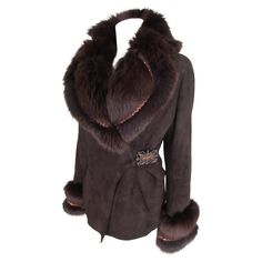 This jacket is made of soft brown tuscany lamb shearling with fox fur We offer more exclusive fur /winter items, view our frontstore. Details: Made of brown soft quality shearling with soft brown fox fur embroidered with bronze color sequins 2 pockets and a attached and inside belt Huge collar The size is medium/large See section measurements. Please note that vintage items are not new and therefore might have minor imperfections. Shearling Leather Jacket, Nepo Baby, Winter Items, Boho Lifestyle, Soft Brown, Fox Fur, Bronze Color, Jacket Coat, Old Hollywood