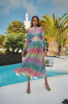 CUARZO DRESS | CeliaB Millia London Dress, Sequin Midi Dress, Love Is Free, Mid Length Dresses, Early Morning, Sequin Dress, Mid Length, Pink Purple, Dancing