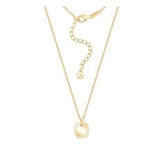 Shimmer in timeless elegance with this 14K gold-plated square tag pendant on a sturdy cable chain. An adjustable extender lets the polished design work with so many necklines! Cable Chain, Timeless Elegance, Gold Plate, Jewelry Necklaces, Cable, Plating, Chain, Square, Pendant