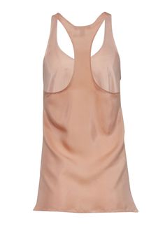 Let your summer wardrobe do the talking with this Kiki De Montparnesse tank! This 100% silk top is a soft pink hue and has a racer back fit to help you keep your cool. Layer it with a work blazer or a cozy cardigan to create the perfect ensemble! Size S 100% Silk Unlined Racer back tank Sleeveless Bust 42" Waist 48 Shoulder to hem (asymmetrical) 26.5" Spring Racerback Tank Top For Night Out, Feminine Silk Sleeveless Tank Top, Chic Racerback Top With Built-in Bra, Silk Summer Tank Top, Summer Night Out Racerback Tank Top, Silk Spring Tank Top, Spring Silk Tank Top, Spring Silk Sleeveless Tank Top, Silk Sleeveless Tank Top For Spring