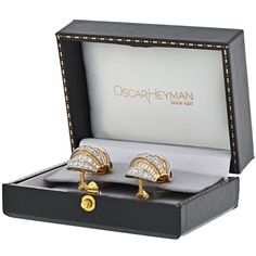 Oscar Heyman Platinum & 18K Yellow Gold Dome Shrimp Baguette And Round Cut 7.00cttw Earrings. Diamonds: Baguette Cuts, Round Cuts. Total: 7.00cttw. Center Diamond Weight: 7.00Metal Type: Platinum & 18K Yellow GoldMetal Weight: 28.0 gr.Condition: Excellent.Stock: RR9121Era: Edwardian Luxury Baguette Cut Diamond Earrings For Formal Occasions, Classic Baguette Diamond Earrings For Formal Occasions, Luxury Formal Baguette Cut Diamond Earrings, Classic Evening Baguette Diamond Earrings, Luxury Baguette Diamond Earrings For Formal Occasions, Luxury Baguette Diamond Earrings For Formal Events, Luxury Baguette Earrings For Formal Occasions, Luxury Rectangular Diamond Earrings, Classic Formal Earrings With Baguette Diamonds