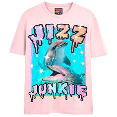 Splash around and have fun in this cute dolphin tee - super soft and comfy short sleeve tee NOTE: Garments are true to size with any band style tee. All of our models are wearing a size LARGE for the oversized look. 90s Inspired Short Sleeve T-shirt With Funny Print, 90s Inspired Sublimation Print Short Sleeve T-shirt, 90s Inspired Short Sleeve T-shirt With Sublimation Print, Cute Dolphin, Party Clothes, Stay Weird, Comfy Shorts, Short Set, Knit Collar