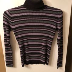 Soft And Comfortable. Accentuates Curves. Brand New Condition. Classy Look. Trendy Purple Knit Tops, Winter Purple Fitted Tops, Fitted Purple Winter Tops, Fitted Purple Tops For Winter, Multicolor Knit Turtleneck Top, Purple Stretch Winter Tops, Purple Stretch Top For Winter, Purple Stretch Tops For Winter, Purple Stretch Ribbed Tops