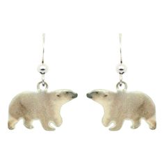 PRICES MAY VARY. Realistic Polar Bear Earrings #1999 These Earrings are High Quality, Very Durable, & Light-Weight, making for the perfect accessory any girl would love. Polar Bear-shaped Earrings hang approximately 1 inch Sterling Silver French Ear Wires Handcrafted in Finlayson, MN, USA d’ears’ unique manufacturing process makes our earrings and pendants stand apart from other jewelry in quality, durability, and potential for artistic expression. Unlike traditional printing, screenprinting or Polar Bear Earrings, Fox Earrings, Bear Earrings, French Hook Earrings, Womens Earrings Studs, Screenprinting, French Wire, Jewelry Stand, Ear Jewelry