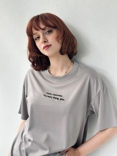 Looking for a tee that's as cool and carefree as your weekend vibes? Check out the Unisex Oversize Embroidered Tshirt from Retrobird. This bad boy is the ultimate in casual, customizable style. Crafted with a super soft, breathable fabric, it's got that perfect oversized fit for maximum comfort. And the vintage-inspired embroidered design? Totally unique and guaranteed to make you the most stylish one in the room. Whether you're kicking back at home or hitting the town, this tee has got your bac Trendy Gray T-shirt With Text Print, Short Sleeve T-shirt With Letter Embroidery For Streetwear, Gray Text Print T-shirt For Spring, Trendy Crew Neck T-shirt With Embroidered Text, Summer Short Sleeve T-shirt With Embroidered Text, Gray Graphic Tee For Summer, Trendy Oversized Gray T-shirt, Comfortable Gray Crew Neck T-shirt, Oversized Simple Summer T-shirt