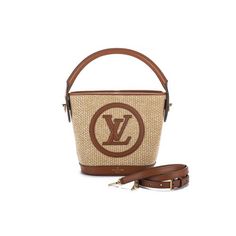 Louis Vuitton sold out worldwide petit bucket tote. Raffia bag with caramel leather trim. Handle drop 4.5". Shoulder drop 20" adjustable. Comes with original dust cover and box. Brown Bucket Bag With Round Handle For Shopping, Luxury Bucket Bag With Leather Handles For Shopping, Luxury Shopping Bucket Bag With Leather Handles, Brown Bamboo Handle Bucket Shoulder Bag, Brown Straw Bag With Bamboo Handle In Bucket Shape, Luxury Tan Bucket Bag With Handles, Designer Straw Bag With Bamboo Handle For Shopping, Luxury Straw Bag For Travel, Brown Bamboo Handle Straw Bucket Bag