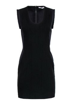 Current Boutique-Diane von Furstenberg - Navy & Black Ribbed Sheath Dress Sz 6 Classic Sheath Dress, Size 6 Dress, Sky High, Black Rib, First Lady, Von Furstenberg, Comfortable Fashion, Diane Von, Diane Von Furstenberg