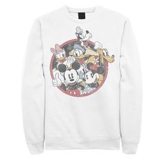 Join the Disney gang with this men's Mickey & Friends sweatshirt. Â©Disney Join the Disney gang with this men's Mickey & Friends sweatshirt. Â©Disney Crewneck Long sleevesFABRIC & CARE Cotton, polyester Machine wash Imported Size: XXL. Color: White. Gender: male. Age Group: adult. Pattern: Graphic. Material: Cotton Blend. Disney Crewneck, Friends Sweatshirt, Graphic Material, Mickey And Friends, Pattern Graphic, Disney Mickey, Fabric Care, Age Group, Crew Neck Sweatshirt