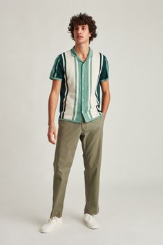 Short Sleeve Cabana Cardigan | Bonobos Cristiano Ronaldo, Ronaldo, Mens Outfits, Free Shipping