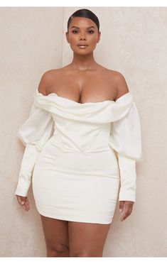 Leslie Sidora, Draped Corset, Civil Wedding Dresses, Elegant Outfit Classy, Civil Wedding, Graduation Outfit, Curvy Girl Outfits, Mini Dresses, Corset Dress