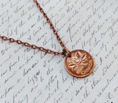 A personalized Canadian gift you can choose the year of penny you would like for your necklace, along with the chain length.  Reminder - the last year the Canadian penny was minted was in 2012! This item makes a great birthday gift and anniversary.  Wonderful for guests in Canada or expats missing home.   A thoughtful present and many people believe carrying a penny will bring them good luck. Your necklace will arrive in a small gift bag. Thanks for looking and contact me if you have any questio Canadian Penny, Penny Jewelry, Penny Necklace, Canadian Gifts, Missing Home, Small Gift Bags, Bramble, A Penny, Great Birthday Gifts