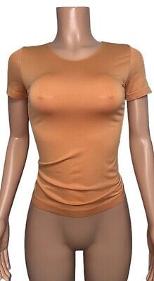 New Pumpkin Spice seamless T-shirt Fitted top Stretch New Office To Date Tee O/s | eBay Fitted Plain T-shirt For Summer, Basic Seamless Stretch T-shirt, Seamless Scoop Neck T-shirt For Summer, Casual High Stretch Seamless T-shirt, Seamless Crew Neck T-shirt For Summer, Plain Stretch Tops For Summer, Seamless Crew Neck Summer Top, Seamless Crew Neck Top For Summer, Fitted Plain Summer T-shirt