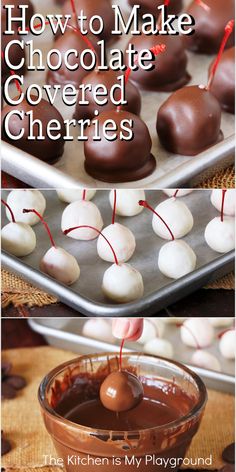 how to make chocolate covered cherries