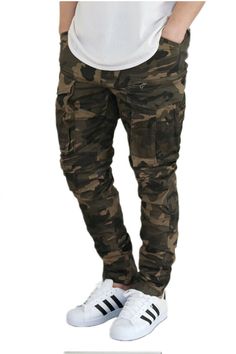 VICTORIOUS MEN'S CAMO STRETCH SLIM SKINNY JEANS Features - Stretch premium denim for increased wearability - Five pocket styling - Zippers fly, button closure - Machine wash cold - 98% Cotton 2% Spandex  - Imported - Shipped from US Size Spec (inch)                      28           30             32            &n Straight Leg Cargo Jeans For Outdoor Fall Activities, Utility Jeans For Fall Outdoor Activities, Fall Utility Jeans For Outdoor, Camouflage Cotton Jeans With Pockets, Utility Camouflage Cargo Jeans, Military Style Jeans With Side Pockets For Streetwear, Casual Camouflage Jeans With Pockets, Camouflage Utility Jeans For Fall, Military Style Cotton Jeans For Fall