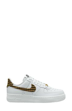 Nike Air Force 1 '07 Sneaker (Women) | Nordstrom Retro Nike Skate Shoes With Rubber Waffle Outsoles, Nike Retro Low-top Custom Sneakers, Retro Nike Custom Low-top Sneakers, Nike Air Force 1 07, Star Studs, Nike Air Force 1, Air Force 1, Up Styles, Nike Air Force