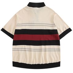 Wiaofellas - Mens Summer Short Sleeve T-Shirt Street Retro Striped Polo Shirts Loose Casual Couple 100%Cotton Japanese Tee Tops Unisex Attention:1.This Polo Shirts is Asian size,please choose 1-2 larger sizes than your normal wear.2.Asian size is 2 sizes smaller than US/UK/RU/EU/SIZE. 6.Show As the pictures: 1inch=2.54 cm Asian Size Shoulder Bust Sleeve Lenght CM CM CM CM M - 124 27 70 L - 130 28 72 XL - 134 29 74 Mens Shorts Summer, Blazer Shirt, Hot Jeans, Striped Polo Shirt, Blazer With Jeans, Jacket Sale, Jeans For Sale, Shirt Sale, Polo Shirts