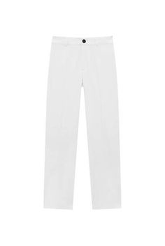 Regular fit pants with darts - pull&bear Chic Stretch Chinos For Business Casual, Trendy Stretch Dress Pants For Work, Chic Stretch Straight Chinos, Spring Office Wear Pants With Straight Hem, Chic Stretch Chinos For Spring, Classic Stretch High-waisted Dress Pants, Trendy Tapered Leg Chinos For Work, Stretch Straight Hem Office Pants, Classic Elastane Pants For Spring