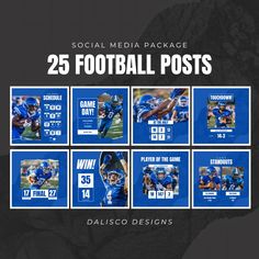 the social media package for football posts