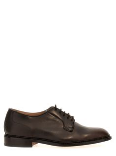 'Robert' lace-up shoes in shiny leather with non-slip rubber sole. Composition: 100% calfskin leather Formal Loafers, Crossbody Tote Bag, Formal Shoes For Men, Men Model, Crossbody Tote, Shoes Uk, Moto Boots, Up Shoes, Formal Shoes