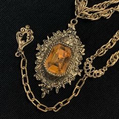 Vtg Victorian Revival Amber Paste Glass Repousse Floral Pendant Choker Necklace | eBay Pendant Choker Necklace, Victorian Revival, Pendant Choker, Red Bracelets, Floral Pendant, Amber Necklace, Bohemian Jewelry, Orange Red, Choker