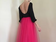 Wonderful Hot Pink tulle maxi skirt from very soft tulle for wedding ,special occasion or every day.High Quality! Feel Like a Princess! -Skirt is made of two layers of tulle. -Full lining. -Skirt has Satin waistband. - Closes with zipper. Please enquire if you're interested in different color. THE SKİRT IS MADE TO ORDER While ordering write your waist and skirt length measure,according your shoes heels, so the skirt will be made to your size. SIZING INFO: XS/34/US4: waist 64-66 cm (24-25 inch) S Pink Tulle Maxi Skirt For Party, Pink Tulle Evening Skirt, Evening Pink Tulle Skirt, Pink Fitted Tulle Maxi Skirt, Fitted Pink Tulle Maxi Skirt, Pink Flowy Tulle Maxi Skirt, Pink Tiered Skirt For Evening, Pink Tiered Evening Skirt, Pink Full Tulle Maxi Skirt