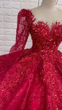 High-quality materials that flow nicely are used to create the dresses, guaranteeing comfort without sacrificing style. Our selection includes everything, whether your style is for a dress with elaborate decorations or something more classic with simple motifs. Red Quince Dress, Red Ball Dress, Red Wedding Gowns, Red Ball Gowns, Quinceanera Dresses Gold, Red Ball Gown, Paddy Kelly, Sparkle Ball, Red Quinceanera Dresses