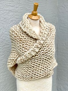 Outlander Claire's Shawl, Hand Knitted Shoulder Wrap, Cross-body Scarf, Chunky Neck Warmer, Outlander Gift, Gift for Mother, MADE TO ORDER - Etsy Handmade Beige Shawl One Size, Hand Knitted Beige Winter Shawl, Hand Knitted Beige Shawl For Winter, Beige Wrap Shawl One Size, One Size Beige Wrap Shawl, Beige Wrap Shawl, Cozy Crochet Shawl One Size, Handmade Cream Shawl One Size, Handmade Cream Shawl For Winter