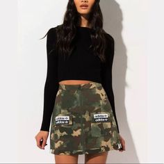 Adidas Originals Women's Cargo Skirt Camouflage Size Medium & Small Available Ed7456. Condition Is New With Tags. Shipped With Usps Priority Mail. Approximately Measurements Sz M Length 16” Waist 16 1/2” Approximately Measurements Sz S Length 16” Waist 14 1/2” Camouflage Mini Skirt With Pockets, Casual Camouflage Mini Skirt With Pockets, Camouflage Mini Skirt For Spring, Spring Camouflage Mini Skirt, Casual Camouflage Skirt For Spring, Casual Camouflage Skirt For Fall, Casual Camouflage Cargo Skirt With Pockets, Casual Adidas Mini Skirt, Adidas Casual Mini Skirt