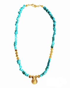 Rava Necklace - MINU Jewels Bohemian Yellow Gold Single Strand Necklace, Adjustable Turquoise Necklaces With Gold Beads, Adjustable Turquoise Necklace With Gold Beads, Adjustable Gold Turquoise Beaded Necklace, Adjustable Gold Single Strand Turquoise Necklace, Bohemian Single Strand Turquoise Necklace In Gold, Gold Single Strand Turquoise Necklace For Gift, Adjustable Hand-strung Yellow Gold Necklace, Gold Turquoise Necklace With Adjustable Chain