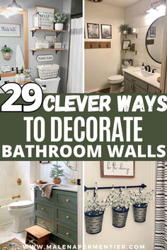 bathroom wall decor What To Put On Wall Behind Toilet, Decorating Bathroom Walls Ideas, Master Bath Wall Decor Ideas, Organic Modern Bathroom Wall Decor, Diy Bathroom Art Ideas, Small Bath Wall Decor Ideas, Bathroom Wall Decor Ideas Above Toilet, Decorating Bathroom Walls, Guest Bathroom Decor Inspiration