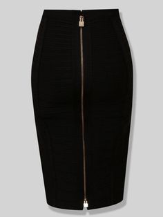 Solid Zipper Bandage Elastic Bodycon Pencil Skirt 58cm Summer Pencil Skirt, Summer Pencil Skirts, Pencil Pattern, Bodycon Pencil Skirt, Bandage Skirt, Zipper Skirt, Custom Size Dresses, Multi Dress, Estilo Chic